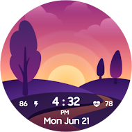 Time Scene Digital watch face APK