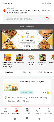 Android application Hỏa tốc 247 screenshort