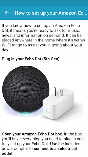 Amazon echo dot 5th gen guide