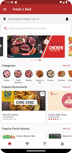 Android application Fresh n Red screenshort