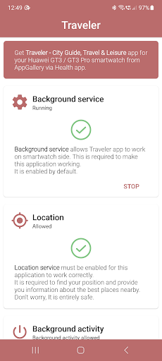 Android application Traveler - City Guide screenshort
