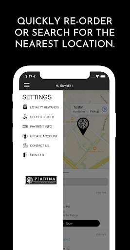 Android application Piadina screenshort