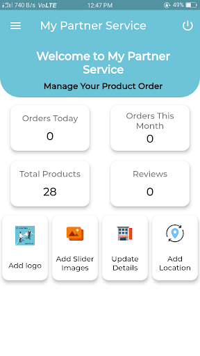 Android application My Partner Service screenshort