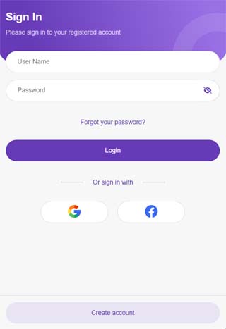 Android application MPL Services screenshort