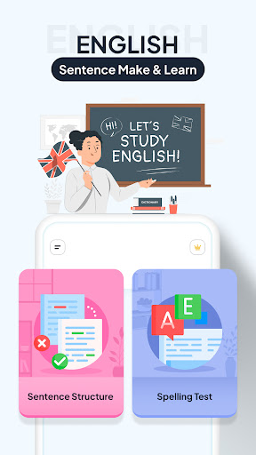 Screenshot of English Sentence Make & Learn