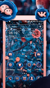 Blue Pink Rose Launcher Theme Unknown