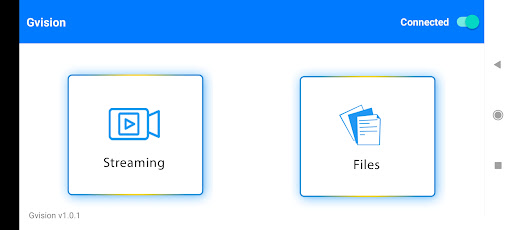 Android application GvisionControl screenshort