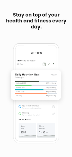 Repten Training Screen 2