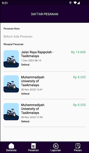 O-JEK DRIVER Screen 3