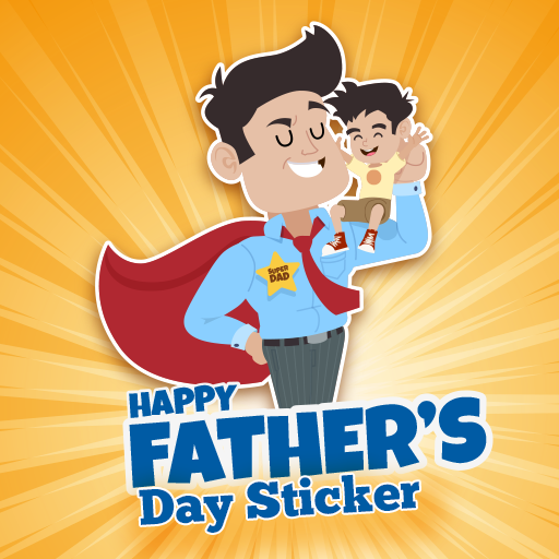 Father day - sticker, image logo