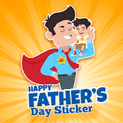Father day - sticker, greeting image, photo editor