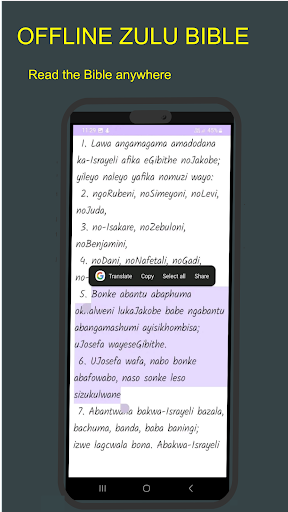 Android application Zulu Bible SA screenshort