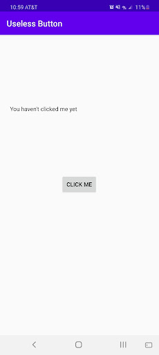 Useless Button Screenshot 1 - AppWisp.com