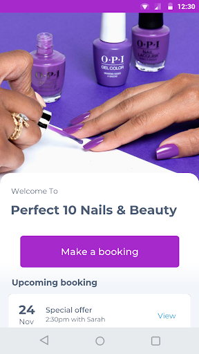 Android application Perfect 10 Nails & Beauty screenshort