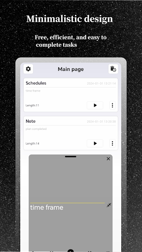 Android application Minimalist Teleprompter screenshort