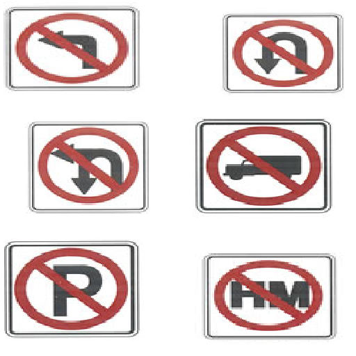 U.S. Road Symbol Sign Test Screen 3