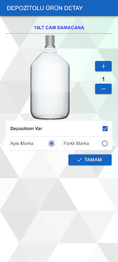 Mobil Sipariş Demo Screen 2