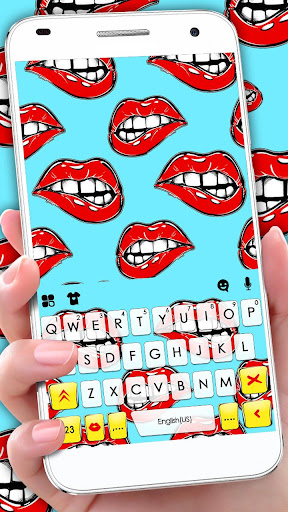 Android application Lips Graffiti Keyboard Theme screenshort