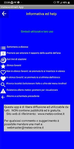 MeteoOnlineIt Screen 2
