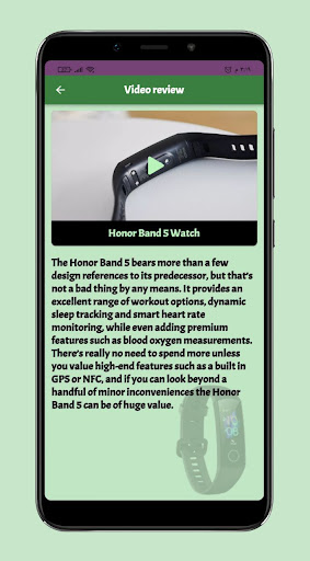Android application Honor Band 5 Watch Guide screenshort