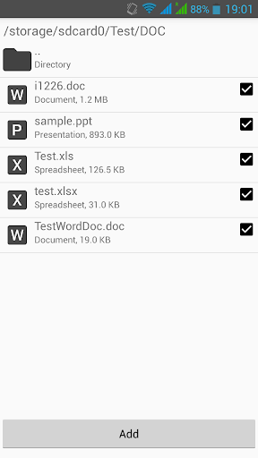 DOC to PDF Converter Screen 2