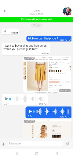 Android application CVP Chat screenshort