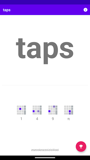 Android application Type Numbers Faster - taps screenshort
