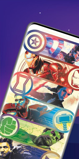 Android application super heroes wallaper 4k screenshort