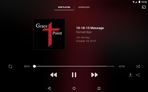 Screenshot of Gracepoint Church App