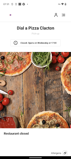 Android application Dial a Pizza Clacton screenshort