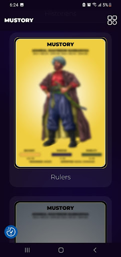 Android application MUSTORY screenshort
