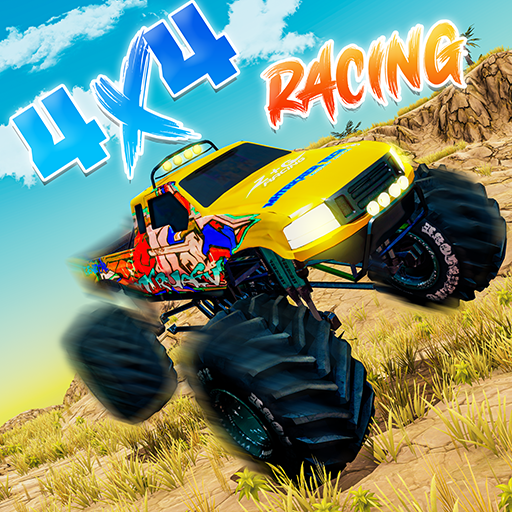 offroad 4x4 rally jeep race 3d logo