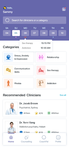 Android application MyPal Health screenshort