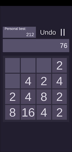 Android application Custom 2048 screenshort