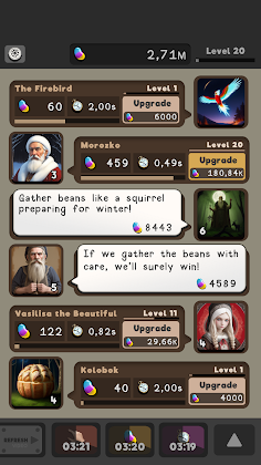 Idle Slavic Magic Bean Story - Screenshot 1