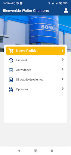 Android application PST - Ventas screenshort