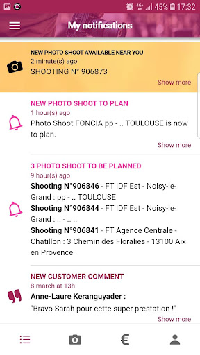 Android application Myphotoagency screenshort