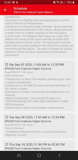 Android application Academy of Applied Arts screenshort