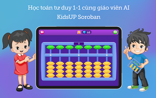 Android application KidsUP Soroban - Toán tư duy screenshort
