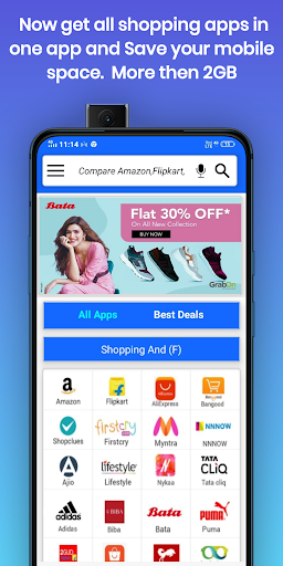 all in one shopping, 200+ apps Screen 2