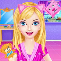 Pajama party makeover for girl