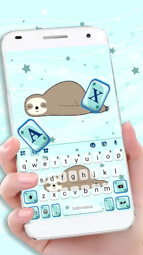 Android application Sleepy Sloth Keyboard Theme screenshort