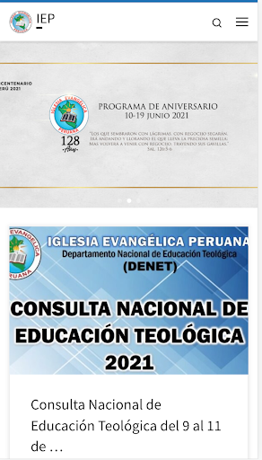 Android application IGLESIA EVANGELICA PERUANA screenshort