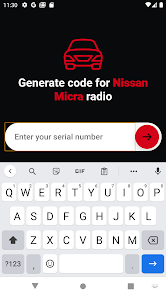 Captura de Pantalla 2 Nissan radio code unlock android