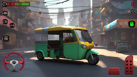 Tuk Tuk Auto Rickshaw 3D
