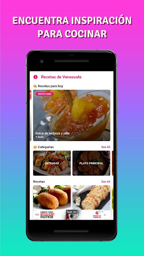 Android application Recetas de Comida Venezolana screenshort