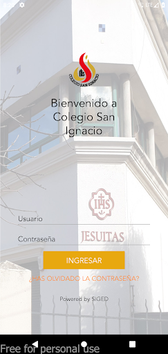 Android application Colegio San Ignacio screenshort