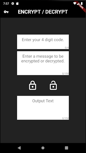 Android application Secret Message Maker screenshort