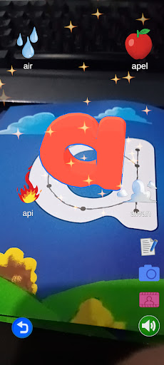 Android application Huruf Vokal AR screenshort