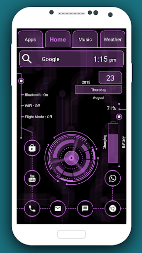 Screenshot of Ultra Modern Launcher - Hitech